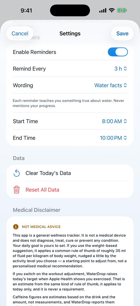 WaterDrop screenshot 2 of 3